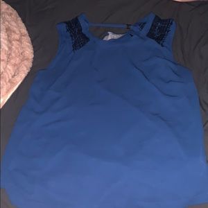 Brand new juniors blue and black blouse XL